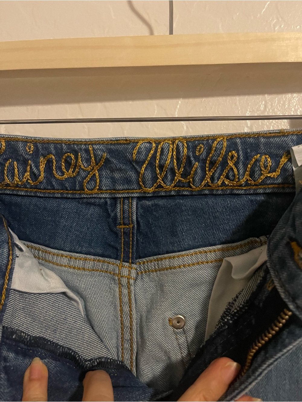 Wrangler x Lainey Wilson Patchwork Bell Bottom Flare Jeans 27x32 - Picture 3 of 5